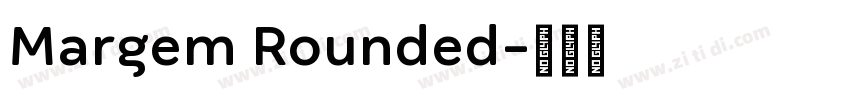 Margem Rounded字体转换